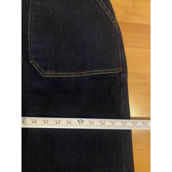 Universal Standard Denim Skirt Size L (22-24) Blue Zip /Button Front New w/ Tags - Picture 8 of 11